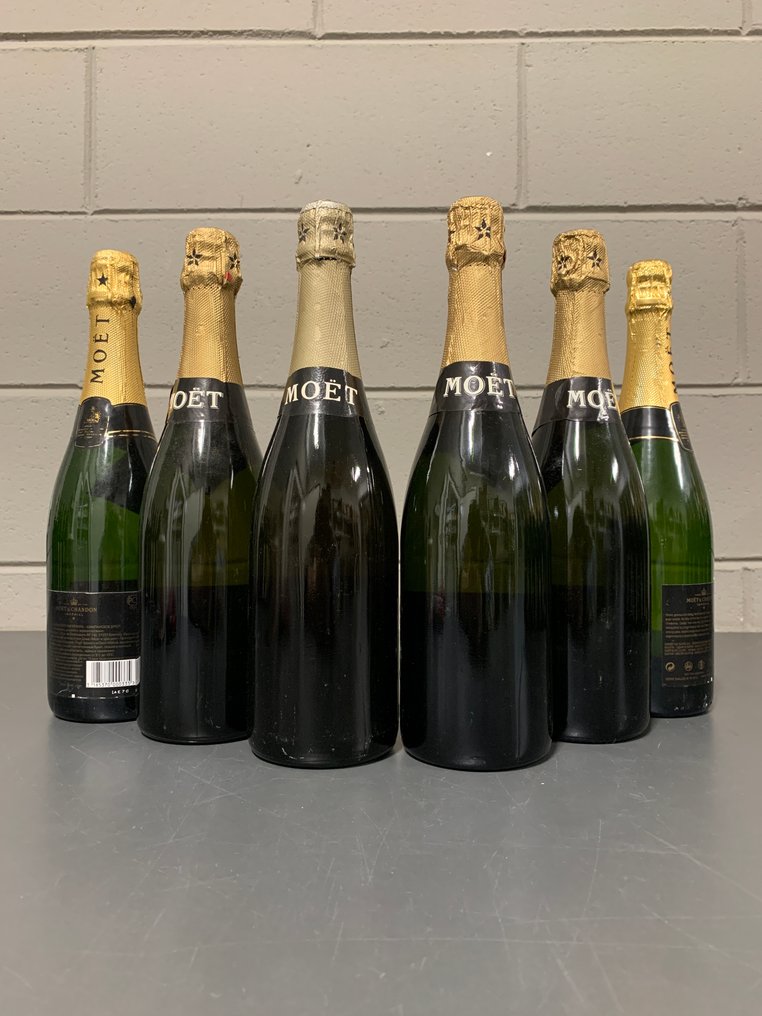 Moët & Chandon, Brut Impérial ('80s to '90s) - 香槟地 - 6 Bottles (0.75L) #1.0