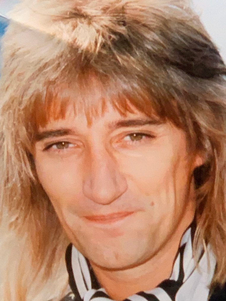 Bill Zygmant - Rod Stewart – Early Portrait – Signed by Photographer – Limited Edition 2/30 – Large Colour Print #1.0