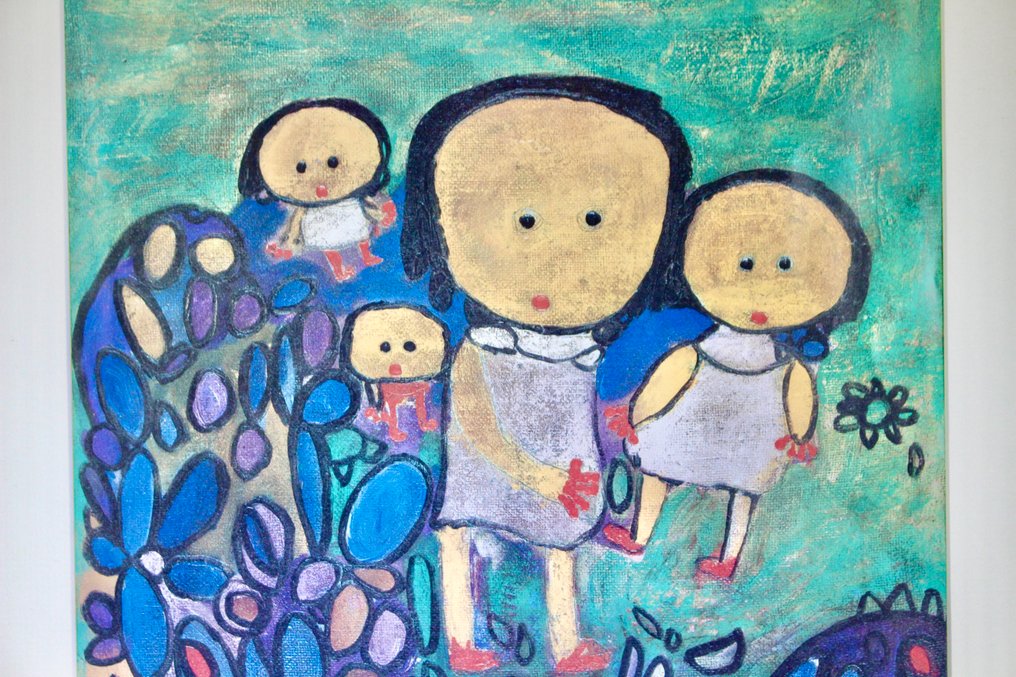 Giovanni Vetere (1940) - Mutter mit Kindern #4.3