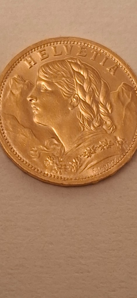 Suiza. 20 Frank 1935 #1.0