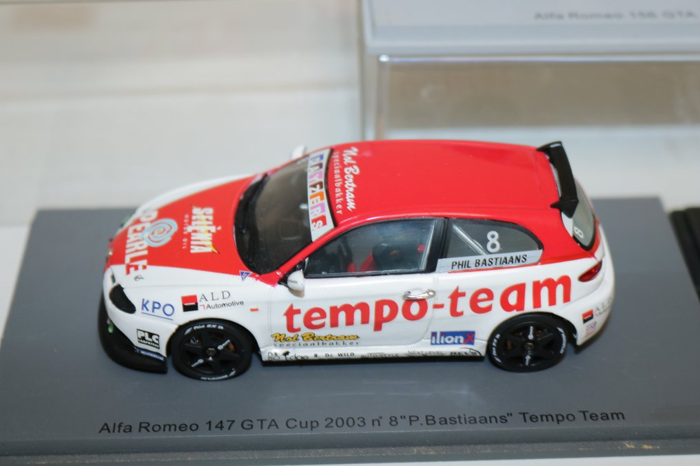 Spark 1:43 - Modellino di auto  (3) - Lot of 3 Spark models oa: Alfa Romeo 147 #8 GTA Cup Tempo Team & Porsche 935 K3 n°41 Winner LM 1979 - Spark S0469 Alfa Romeo 156 #23 C.Breeze BTCC in ottime condizioni #1.0