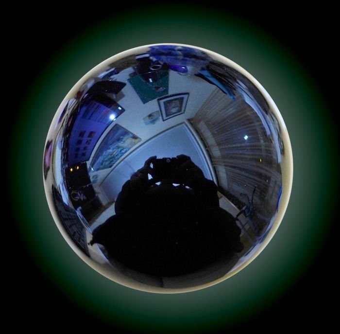 Sphere of Obsidian - Height: 95 mm - Width: 95 mm- 1240 g #1.0