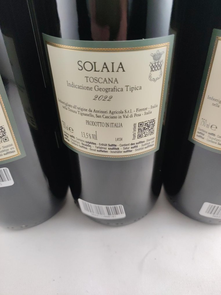 2022 Antinori, Solaia - Toscana IGT - 3 Sticle (0.75L) #3.2
