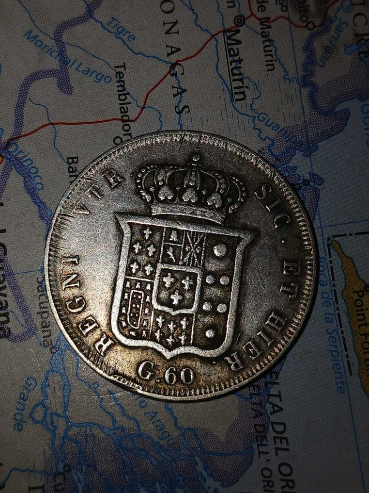 Regno delle due Sicilie - Ferdinando II - 60 grana 1836 - argento  (Nincs minimálár) #1.0