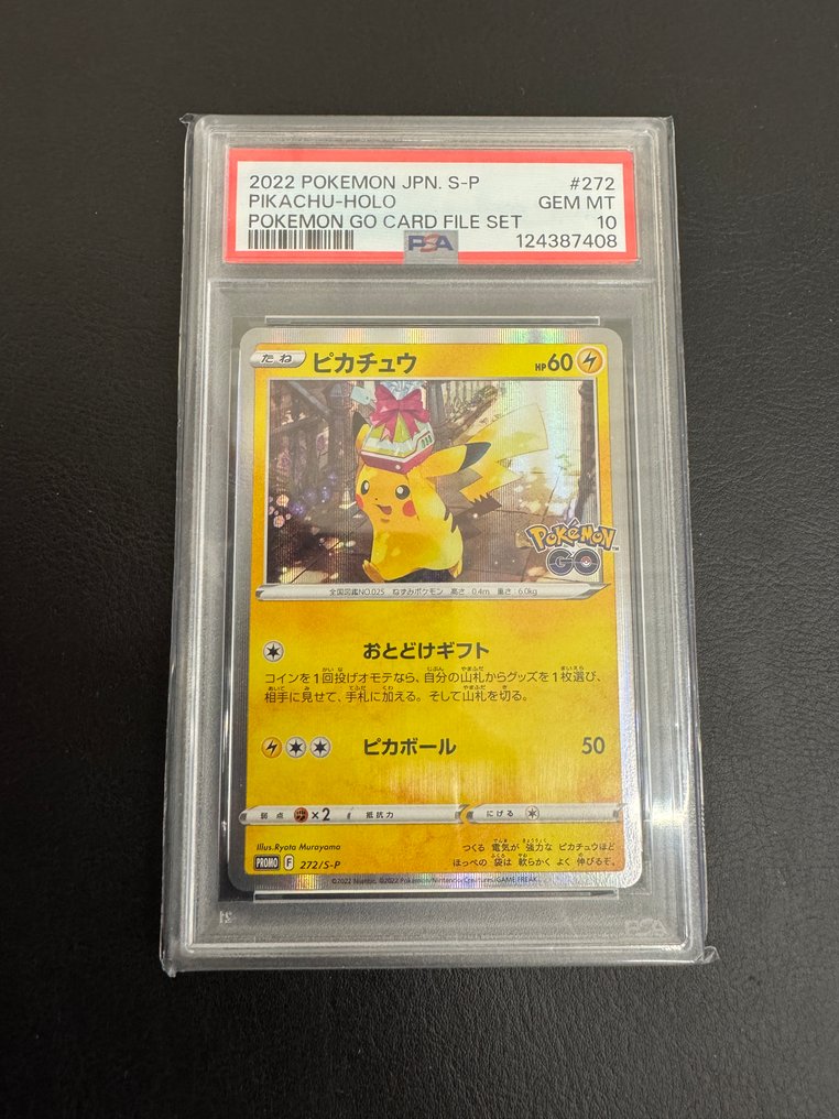 Pokémon - 1 Graded card - Pikachu 272/S-P Προωθητική κάρτα, Foil - PSA 10 #1.0