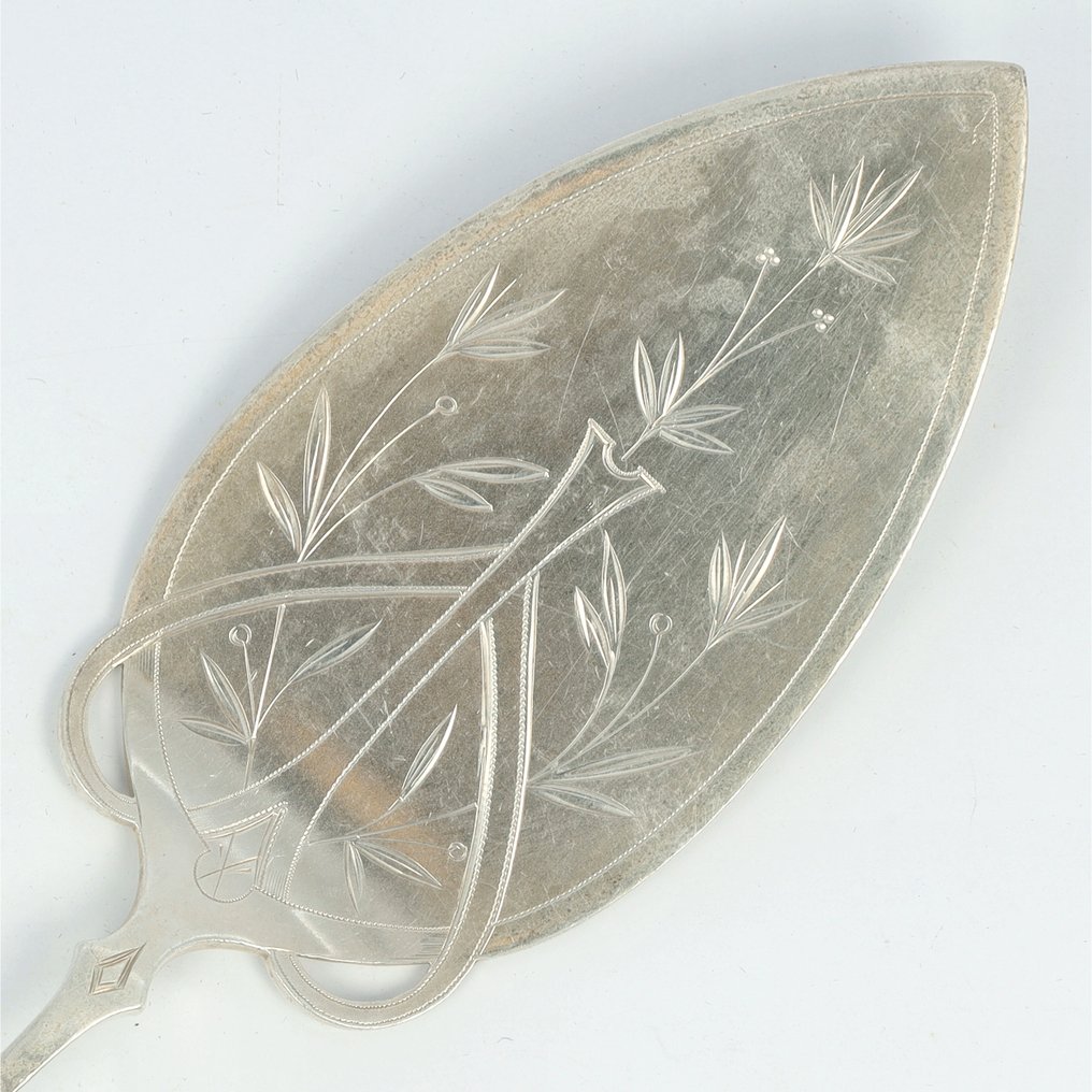 J.M. van Kempen - Jugendstil - Paletta per servire i dolci - .833 argento - 1896 #2.1