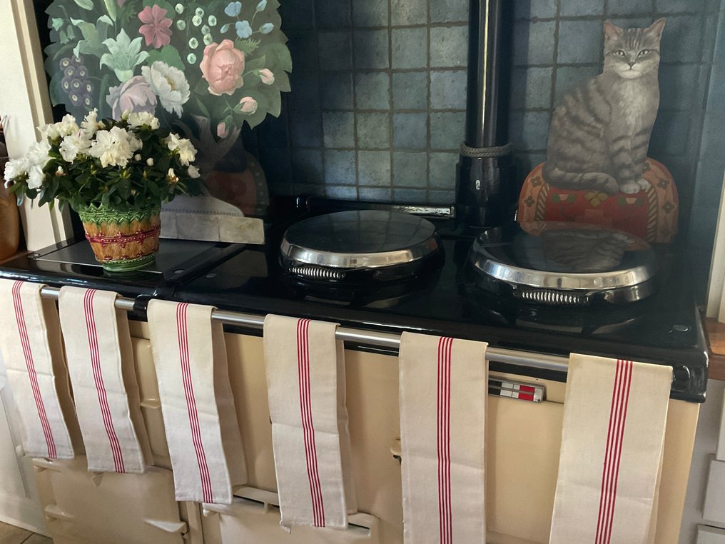 Sen 1800-talets linne-tehanddukar. - Textil  - 90 cm - 55 cm #2.1