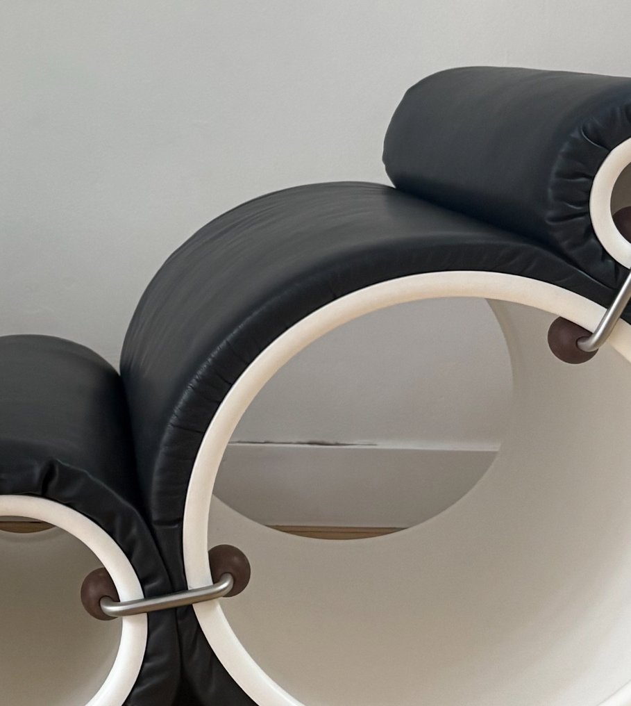 Cappellini - Joe Colombo - Karosszék - Bőr, Műanyag - Csőszék #4.3