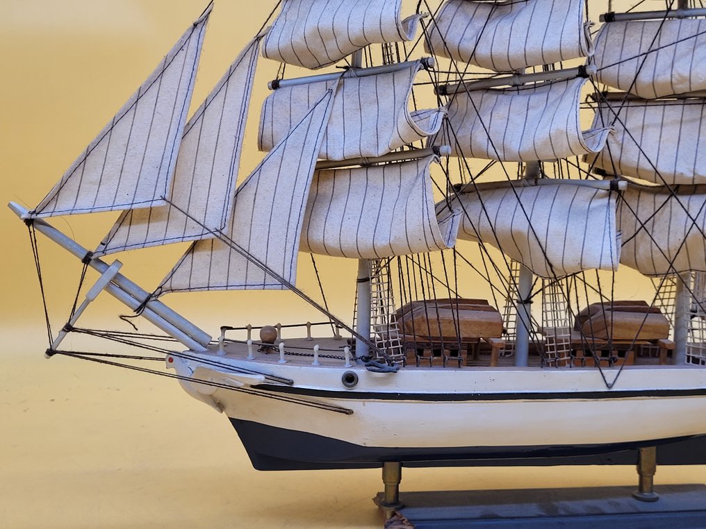 Modell Schiff Dreimast-Vollschiff – Holz, handgefertigt - Model ship #1.0