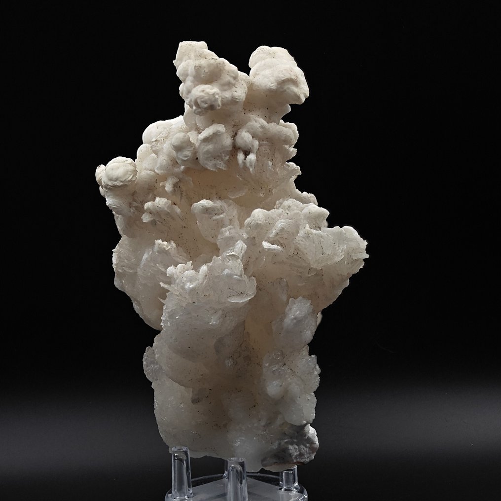 优雅的白色乳房方解石，双面，撒丁岛 矩陣晶體 - 高度: 150 mm - 闊度: 102 mm- 767 g #1.0