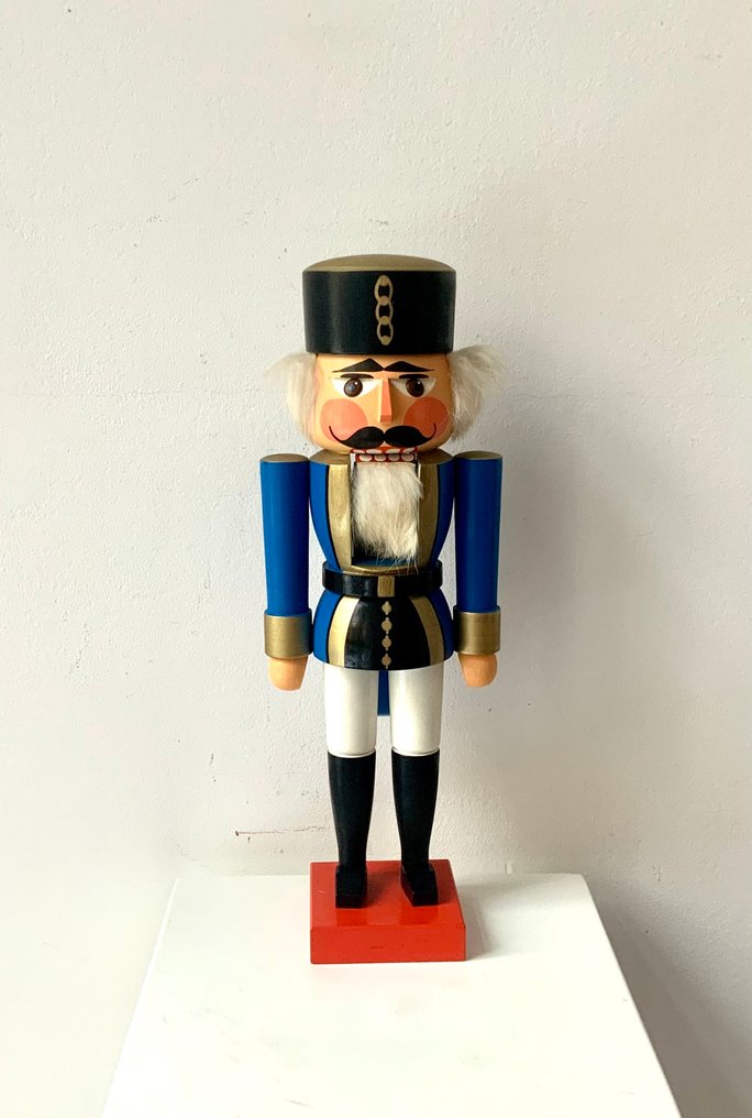 Christmas figurine - Blue Soldier - Wood - Nutcracker from the 1990s #1.0