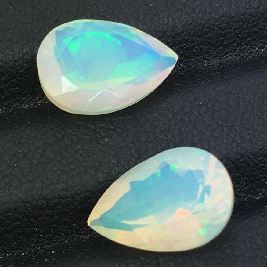 χωρίς τιμή ασφαλείας - 2 pcs Λευκό Οπάλιο - 4.65 ct - Antwerp Laboratory for Gemstone Testing (ALGT) - Φυσική όπαλ #4.3