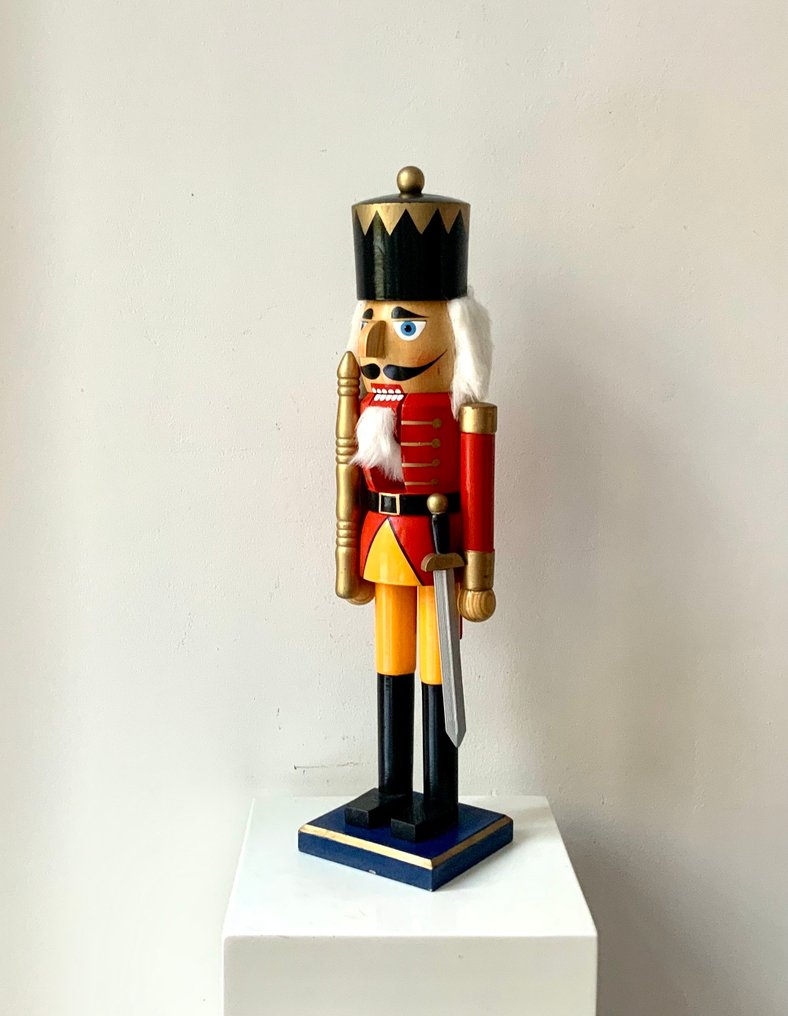 Juleophæng figurer - Træ - XL Musketier Nussknacker omkring 1960/70 #3.2