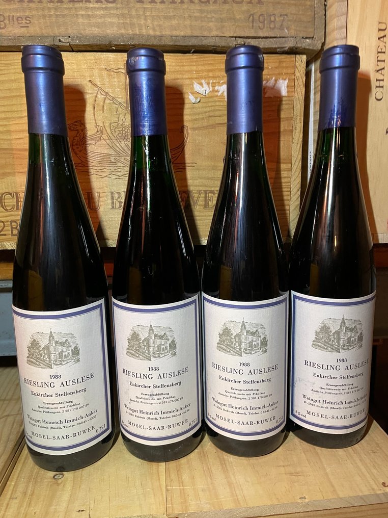 1988 Weingut Heinrich Immich-Anker, Riesling - Mosel Auslese - 4 Bottles (0.75L) #1.0