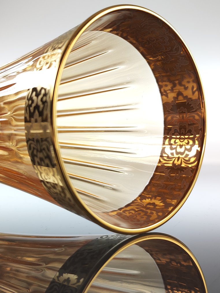 SECOLOVENTESIMO - 圣杯 (6) - 无铅水晶 - 金色装饰的酒杯 #3.2