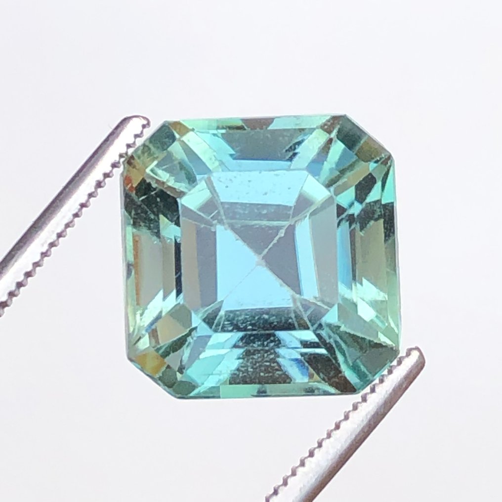 χωρίς τιμή ασφαλείας - 1 pcs Πράσινο, Μπλε Σποδουμένιο - 12.51 ct - International Gemological Institute (IGI) #2.1