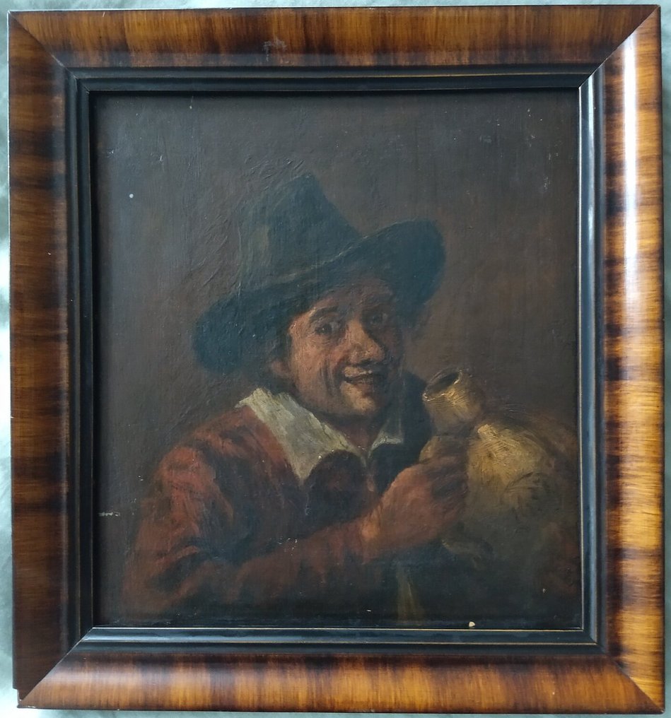 Adriaen Brouwer (1604-1638), Circle of - De vrolijke drinker #1.0