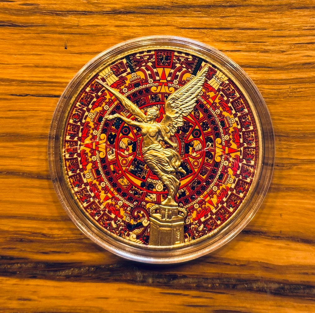 墨西哥. 1 Onza 2017 Maya kalender design  (没有保留价) #1.0