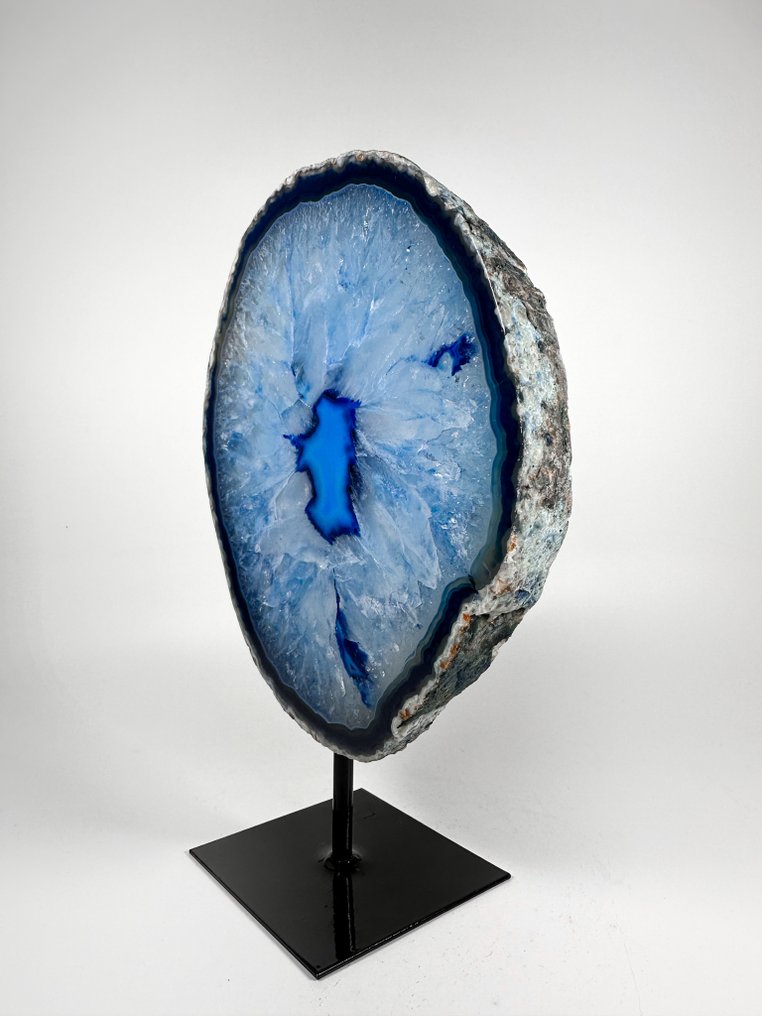 Agate with rock crystal geode on stand Geode - Height: 210 mm - Width: 150 mm- 1146 g #1.0