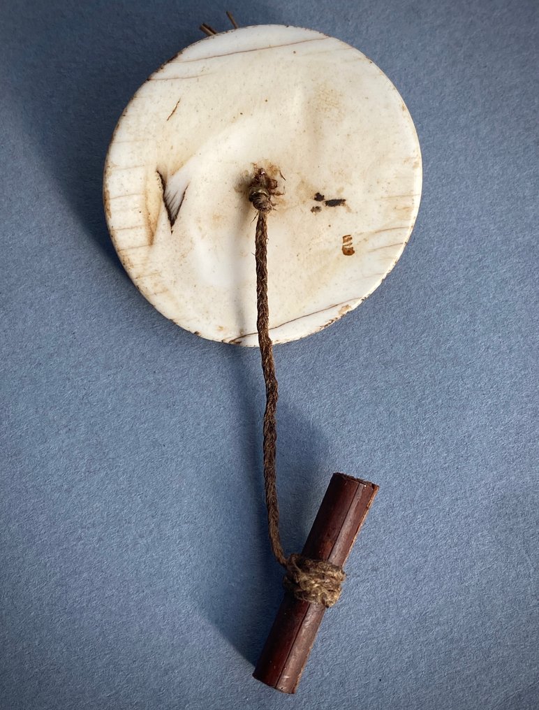 纳加族部落耳环，采用贝壳、木头和红色种子制成——纳戈兰 - Konyak，Ao 或 Angami - 印度 #4.3