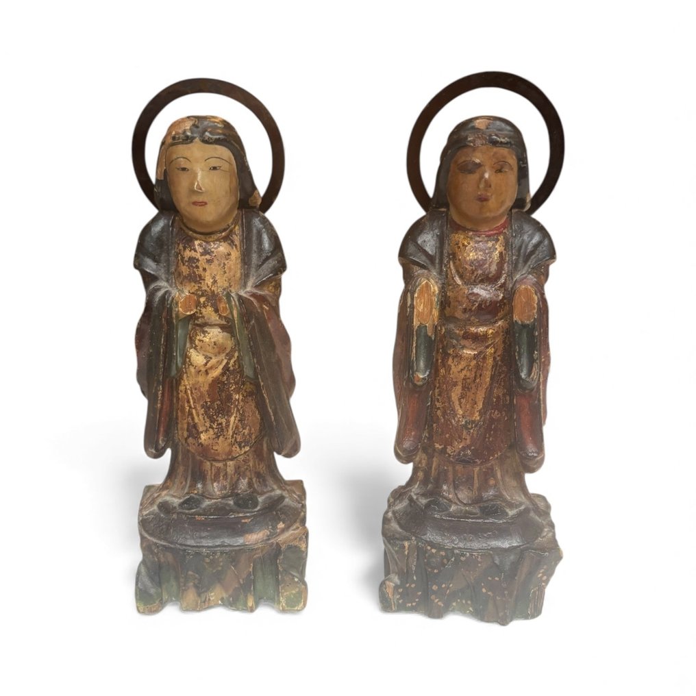 Zwei buddhistische Gottheiten - Japan - Edo-Zeit (1600-1868) #1.0