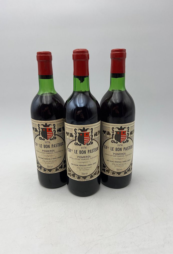 1978 Château Le Bon Pasteur - 波尔多, 波美侯 - 3 Bottles (0.75L) #1.0