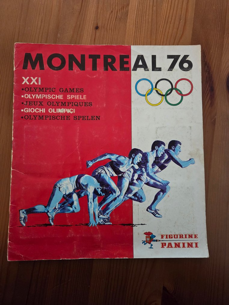 1976 Panini Lasse Virén, Edwin Moses, Nadia Comăneci, and others. - 1 Complete album - Excellent (EX) #1.0