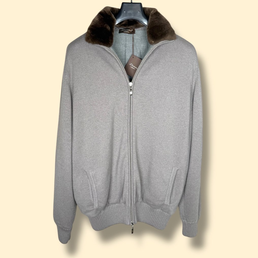 Doriani -Size 56-€1649- 100% Cashmere outside & Fur collar - Ζακέτα - New with tags #1.0