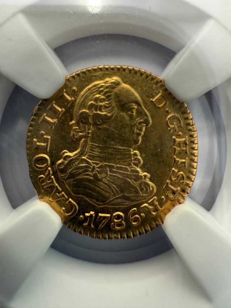 Spagna. Carlo III. 1/2 Escudo 1786 Madrid DV #1.0