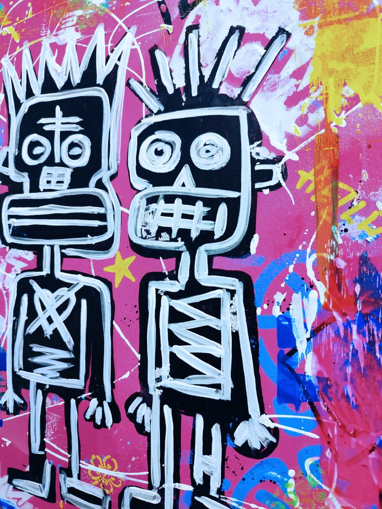 Gorica Kiesshauer (1971) Wigulins Art - Basquiat's Urban Crew - 1/1 Original handpainted #3.2