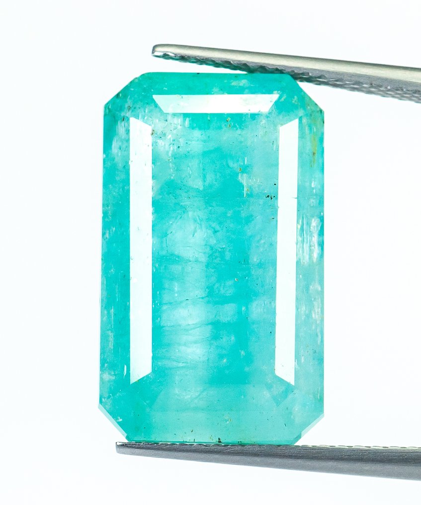 χωρίς τιμή ασφαλείας Σμαράγδι  - 16.22 ct - Bellerophon Gemlab - Μπλε-πράσινο (Νιγηρία) #1.0