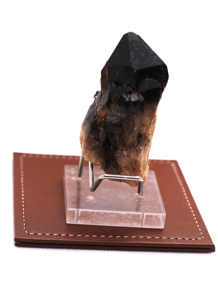 Magnificent raw smoked black quartz A+++++ Mineral Collection - Height: 7.38 cm - Width: 4.12 cm- 125 g - (1) #3.2