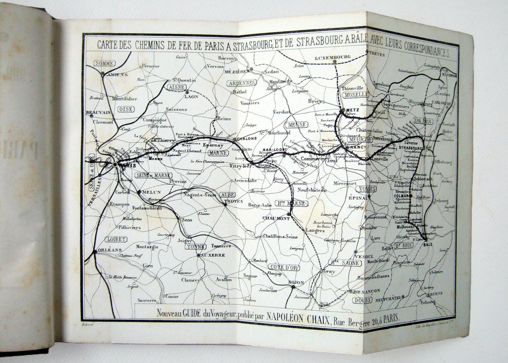 Napoléon Chaix / N. de Lajolais - Guide-Chaix. Nouveau Guide de Paris à Strasbourg et à Bâle, Etude historique et descriptive de - 1852 #4.3