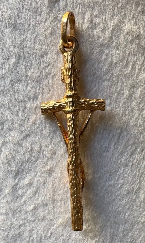 Pendentif en forme de croix - 19,2 carats Or jaune #3.2