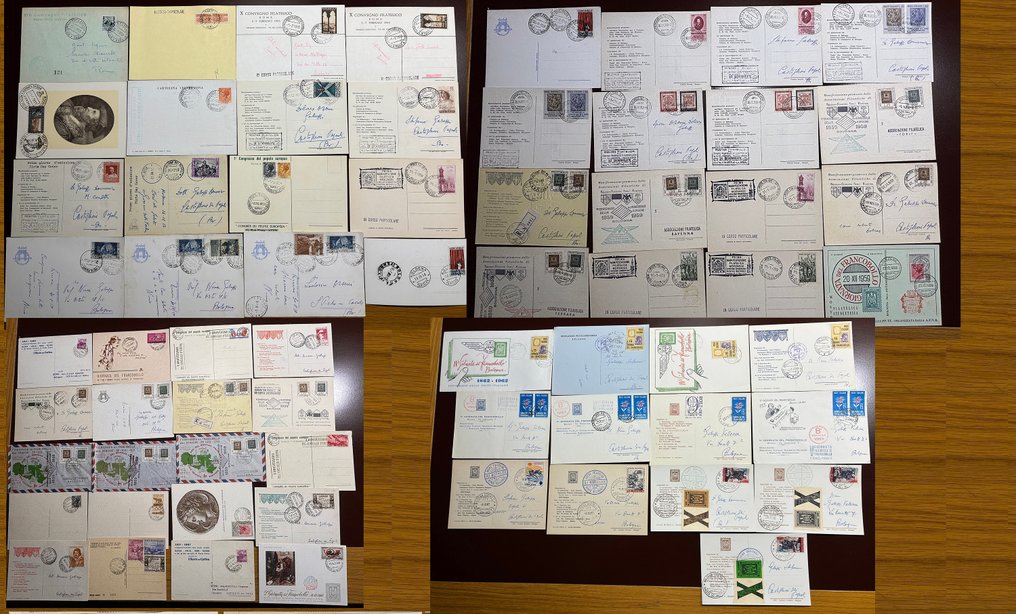 意大利共和国 1953/1967 - 有趣的FDC、Maximum明信片和集邮展览精选。精彩的展出。 #1.0