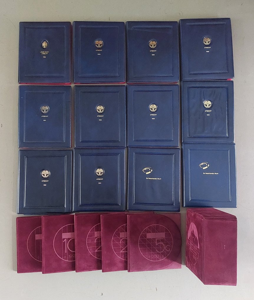 荷兰. Proof muntsets 1983 t/m 2001  (没有保留价) #1.0