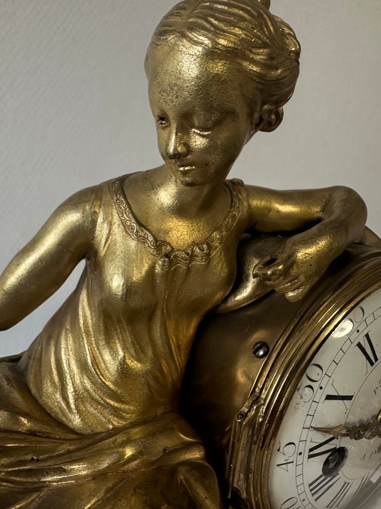 壁炉架时钟 路易斯· XVI - 镀金青铜 - 1750-1800年 #3.2