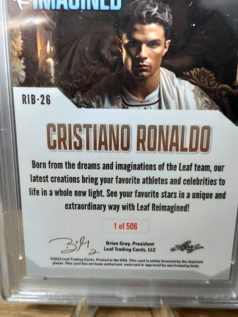 2023 Leaf 克里斯蒂亚诺·罗纳尔多 Reimagined - PSA 9 - 1 Graded card #3.2