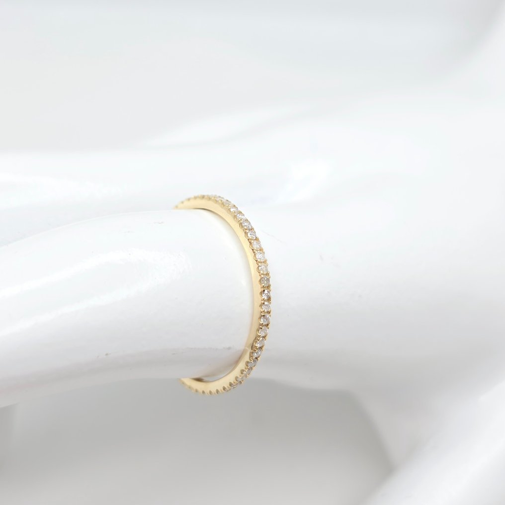 Nincs minimálár - Gyűrű - 14 kt. Sárga arany -  0.27ct. tw. Gyémánt (Természetes)  #4.3