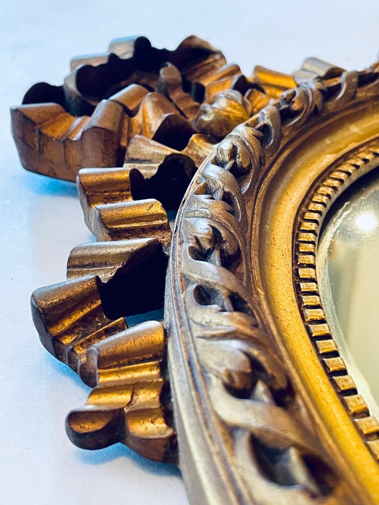 Geratal - Oglinda de perete  - Lemn, Compozit, Sticlă - oglindă ovală #3.2