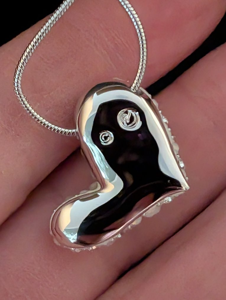 Statua, Swarovski collier - 2 cm - Metallo, Cristallo #2.1