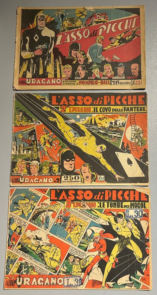 Asso di Picche - collana completa originale - 20 Comic - First edition - 1945/1949 #1.0