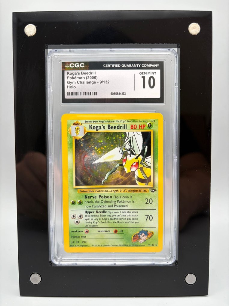 Pokémon Graded card - Koga's Beedrill Holo - CGC 10 - WOTC - Gym Challenge #1.0