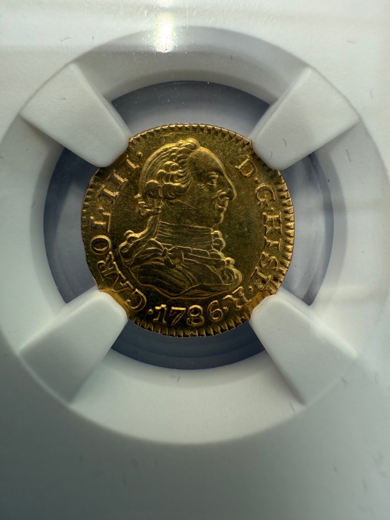 Spagna. Carlo III. 1/2 Escudo 1786 Madrid DV #2.1