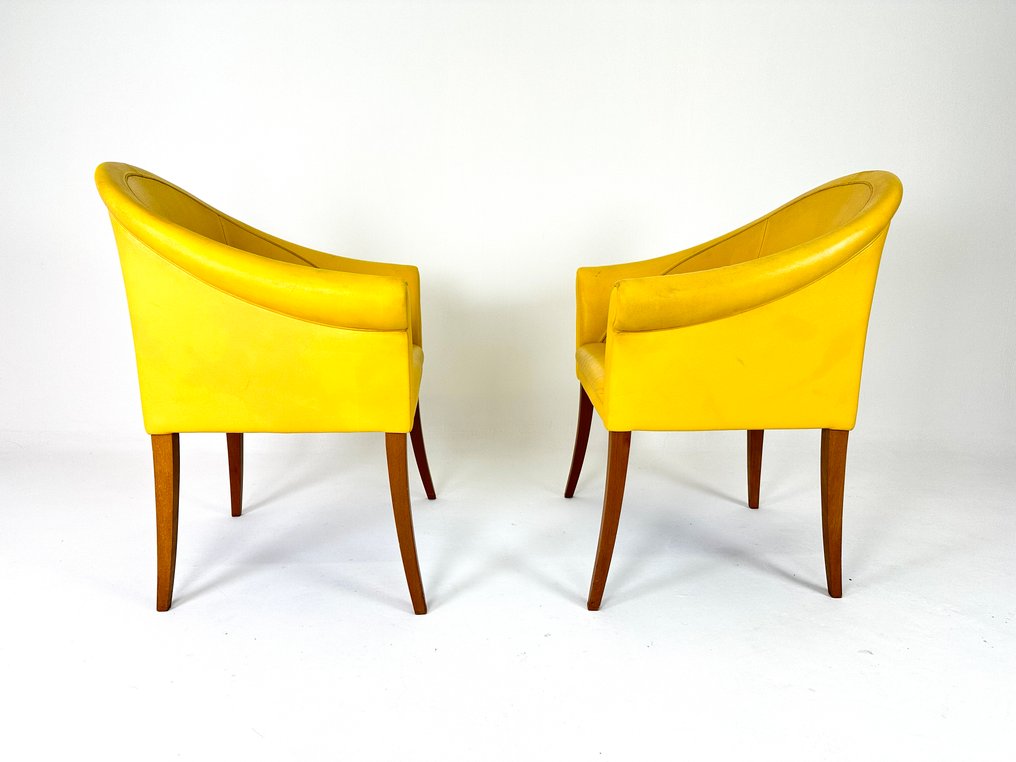 Poltrona Frau - Luca Scacchetti - Chaise (2) - Sinan - Cuir, Bois #2.1