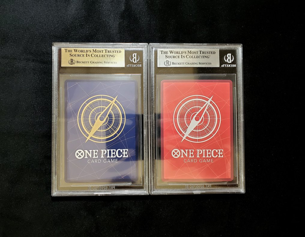 萬代 - 2 Graded card - One Piece - Monkey D. Luffy OP09-061 L/OP05-119 SEC English Version 2ND Anniversary - Beckett 9.5 #3.2