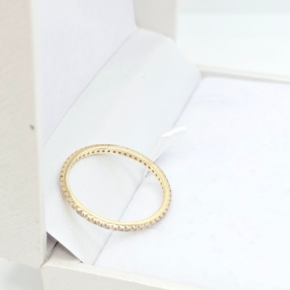 χωρίς τιμή ασφαλείας - Δαχτυλίδι - 14 καράτια Κίτρινο χρυσό -  0.29ct. tw. Διαμάντι (Φυσικό)  #4.3