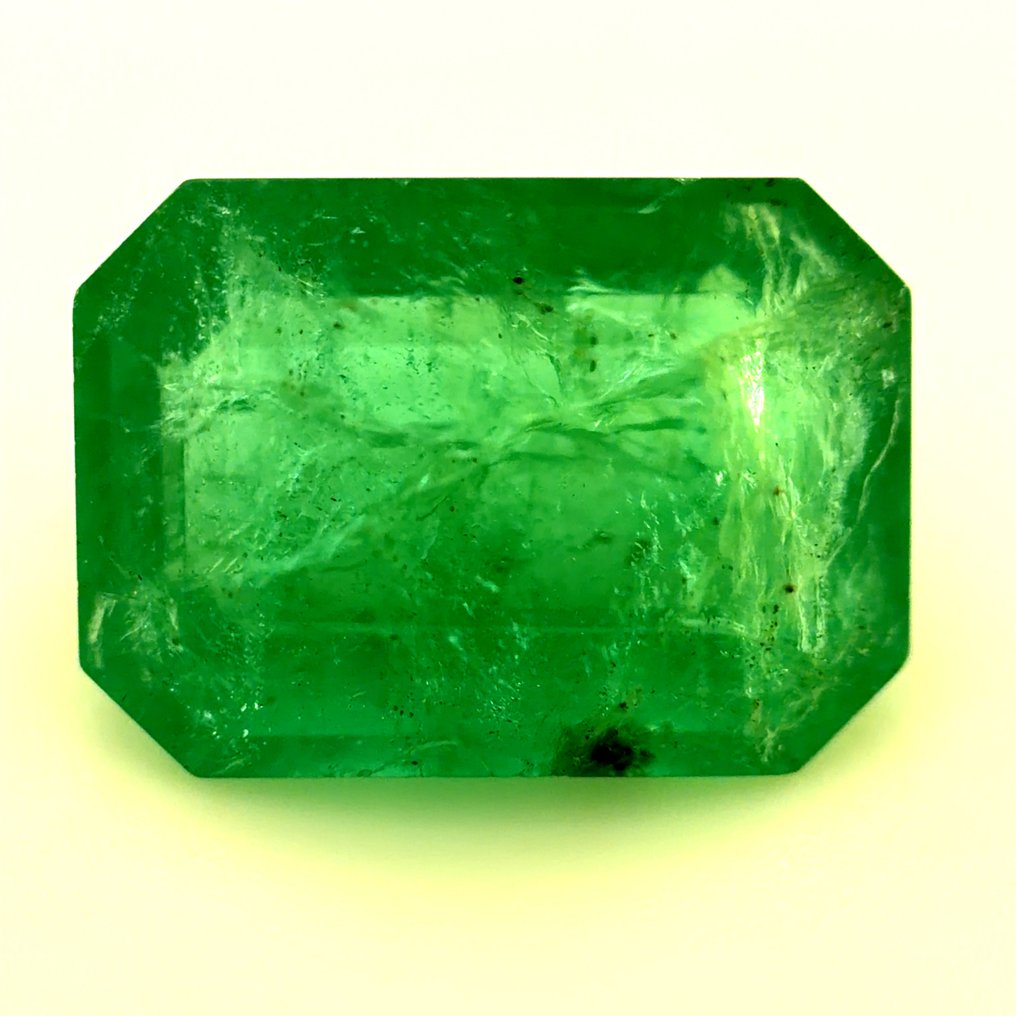 Zonder Minimumprijs - 1 pcs Groen Smaragd - 2.46 ct - International Gemological Institute (IGI) - Natuurlijke smaragd #1.0