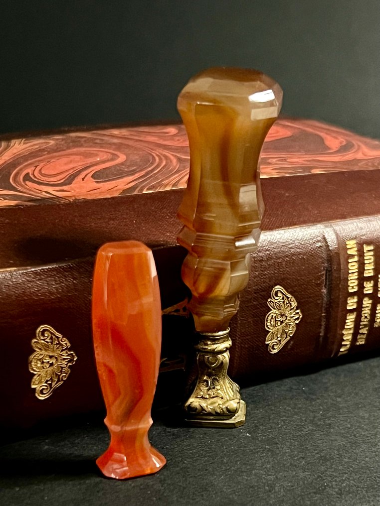 Aristocrate Cornalina Conjunto de dois cachets em Cornalina - 7.5 cm #1.0