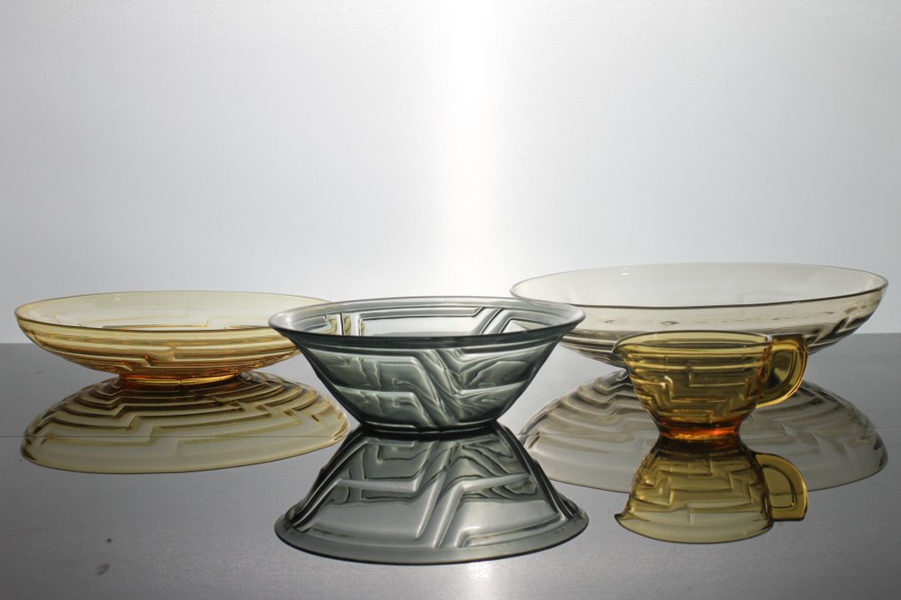 Kristalunie Maastricht - Breakfast set (9) - Labyrith - Glass #3.2